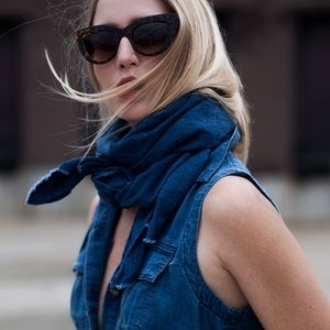 Blluemade Indigo Linen Unisex Scarf